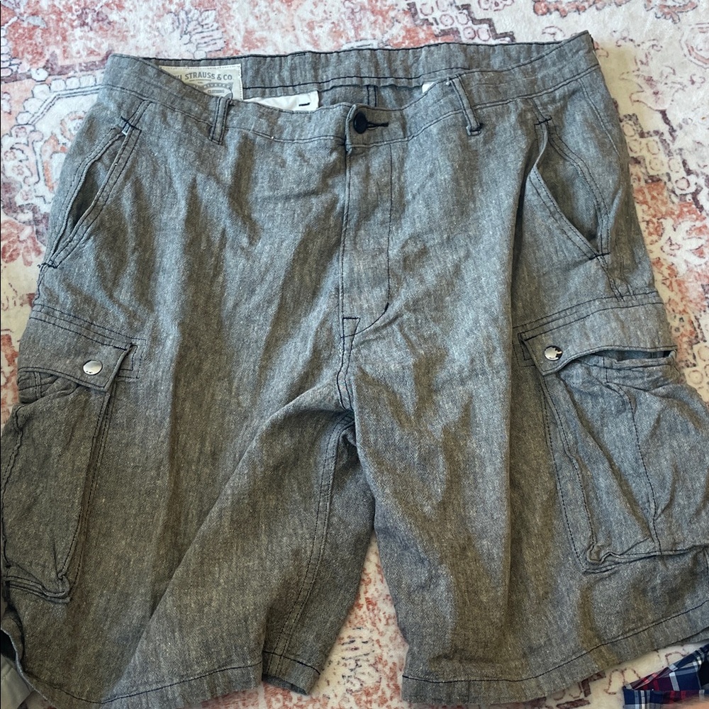 Urban & Co Men's Charcoal Cargo Shorts